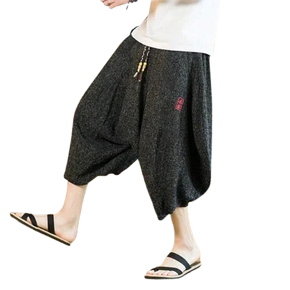 Funki Findz | Pants | Men's Long Japanese Kimono Wide Shorts