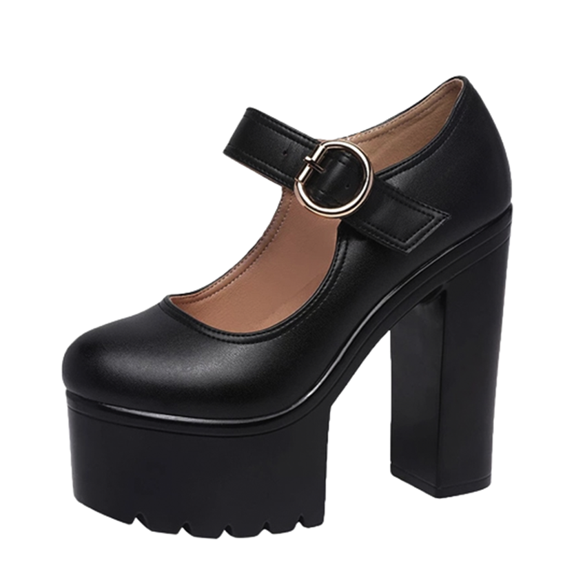 Funki Findz | Shoes | Women's Block Heel Platform Mary Janes
