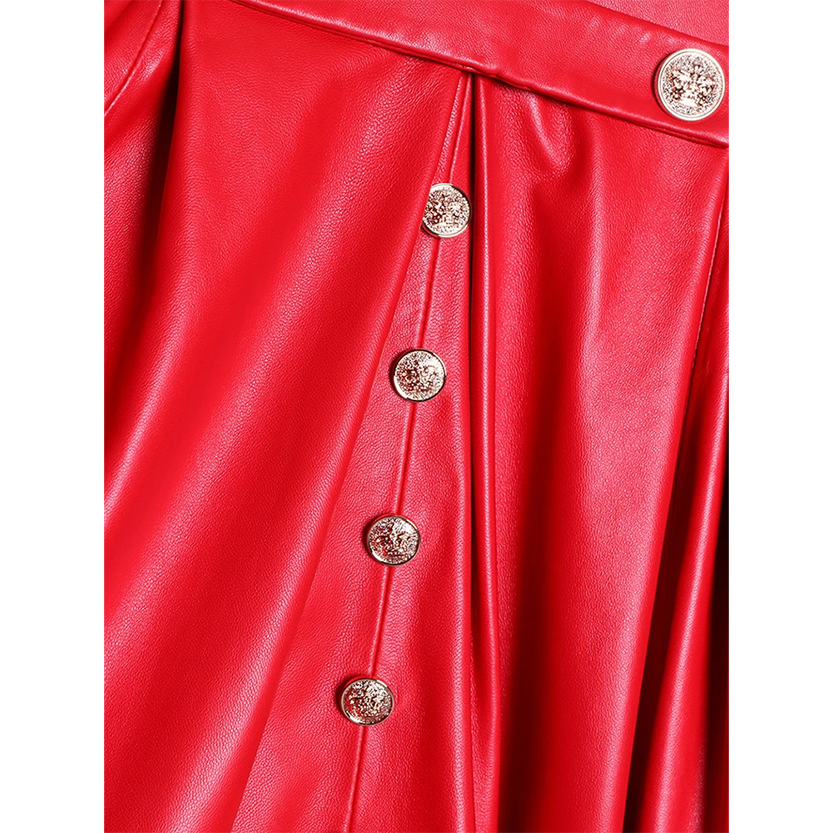 Funki Findz | Jackets | Women's Long Faux Leather Swing Coat