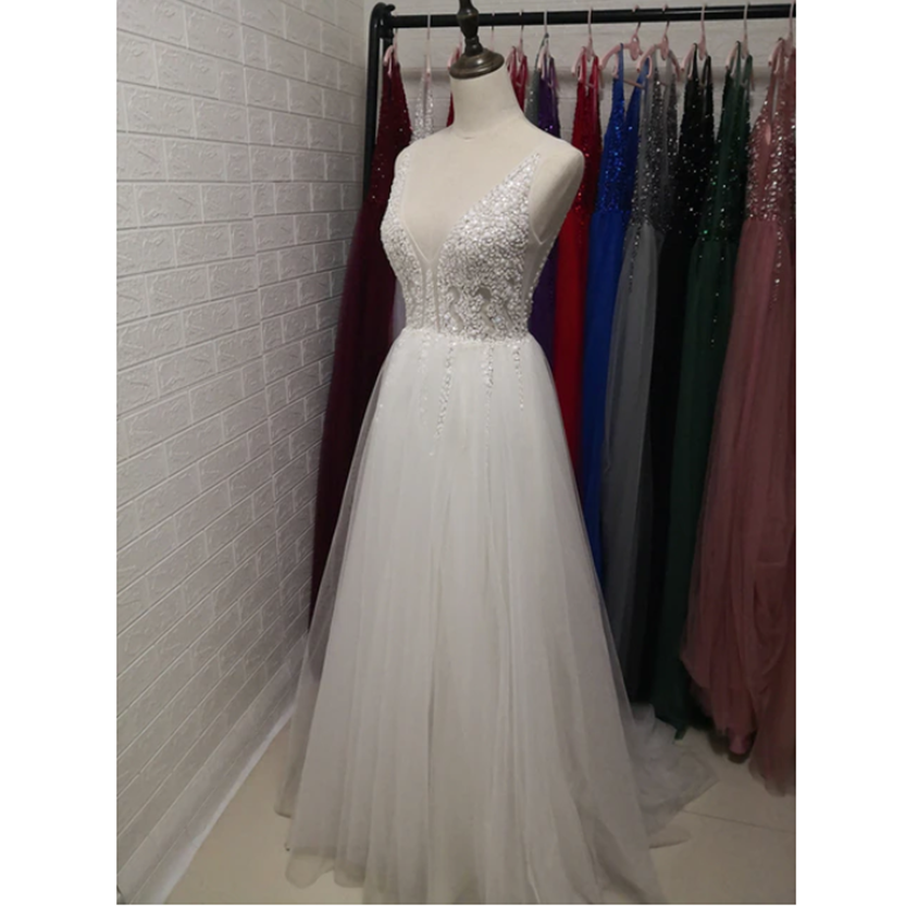 Funki Findz | Dresses | Women's Long Chiffon Tulle Prom Dress