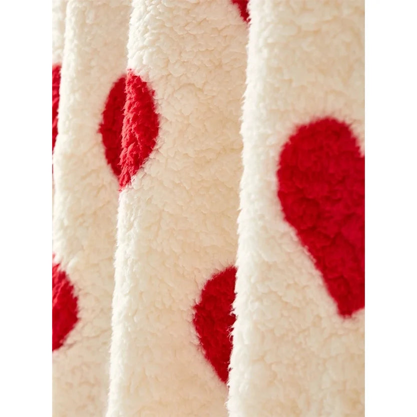 Funki Findz | Sweaters | Women's Fuzzy Heart Pocketed Hoodie