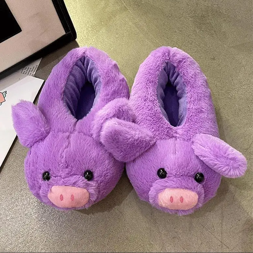 Funki Findz | Shoes | Women's Pink Pig Winter Soft Slippers