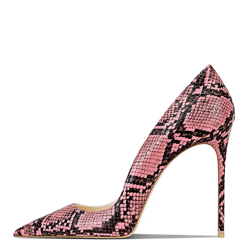 Funki Findz | Shoes | Women's Snake Skin Pattern High Stilettos