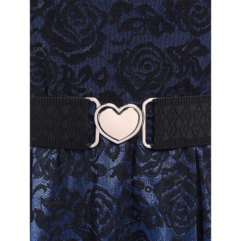 Funki Findz | Dresses | Women's Floral Lace Buckle Strap Dress
