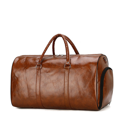 Funki Findz | Bags | Travel Bags | Faux Leather Overnight Bag