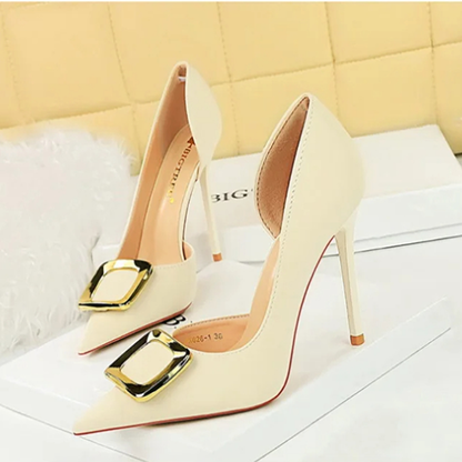 Funki Findz | Shoes | Women's Square Buckle Cut Out Pumps