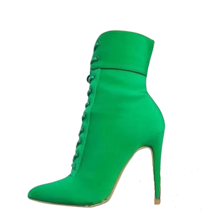 Funki Findz | Boots | Women's Pointed Toe Stiletto Short Boots