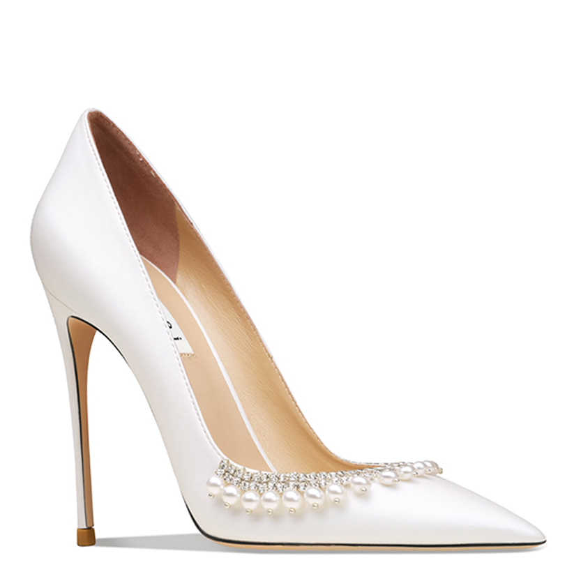 Funki Findz | Shoes | Women's Pearl Leather Wedding Stilettos