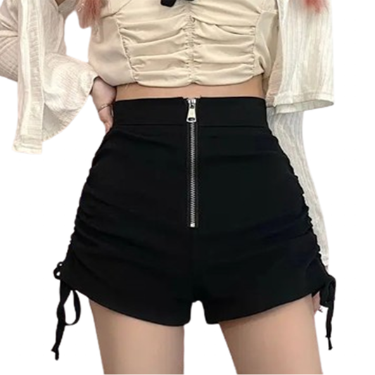 Funki Findz | Shorts | Women's Gothic Drawstring A-line Shorts