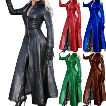 Funki Findz | Jackets | Women's Faux Leather Long Jackets