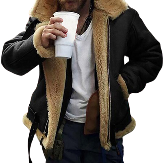 Funki Findz | Jackets | Men's Faux Leather Fur Lined Jacket