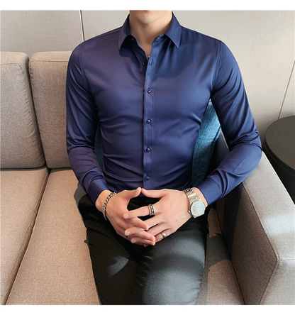 Funki Findz | Shirts | Men's Slim Fit British Style Dress Shirt 7XL
