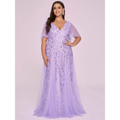 Funki Findz | Dresses | Women's Long Sequin Lace Formal Dress