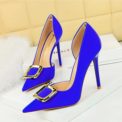 Funki Findz | Shoes | Women's Square Buckle Cut Out Pumps