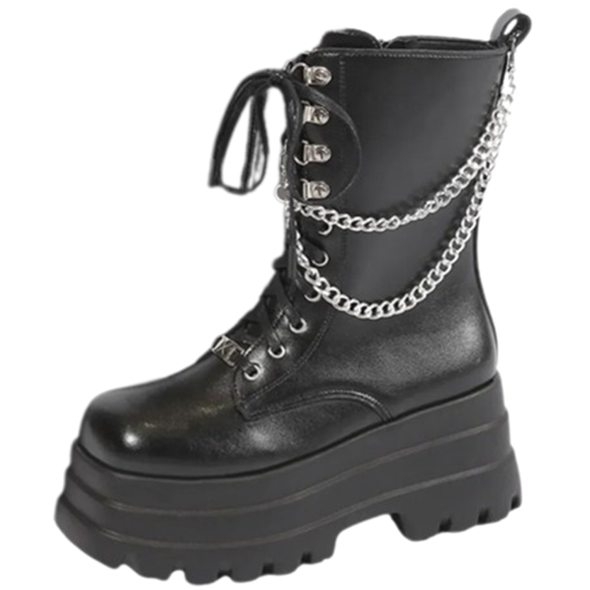Funki Findz | Boots | Women's Gothic Punk Retro Biker Boots