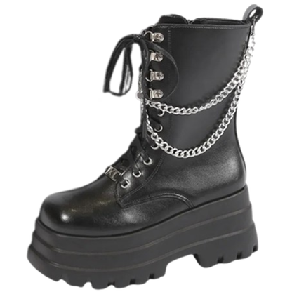 Funki Findz | Boots | Women's Gothic Punk Retro Biker Boots