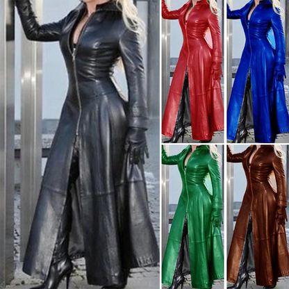 Funki Findz | Jackets | Women's Faux Leather Long Jackets