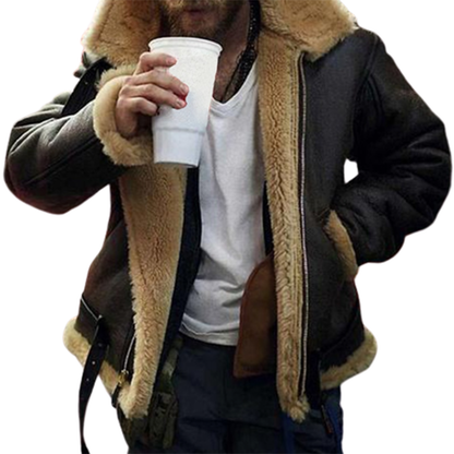 Funki Findz | Jackets | Men's Faux Leather Fur Lined Jacket