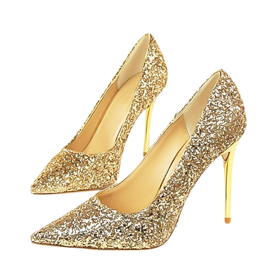 Funki Findz | Shoes | Women's High Heel Glitter Prom Pumps