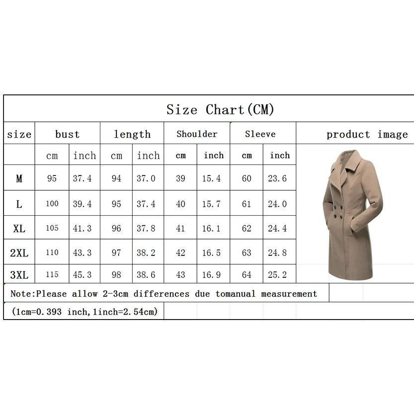 Funki Findz | Jackets | Women's Slim Fit Double Breast Overcoat