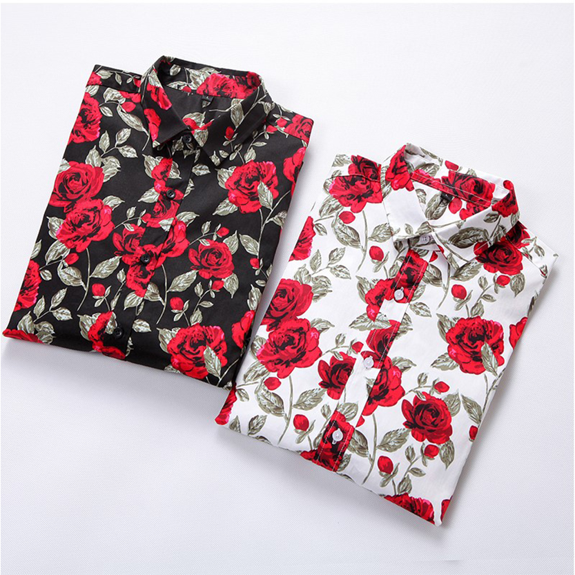 Funki Findz | Shirts | Men's Floral Print Long Sleeved Dress Shirt