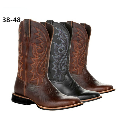 Funki Findz | Boots | Men's Mid-calf Embroidered Cowboy Boot