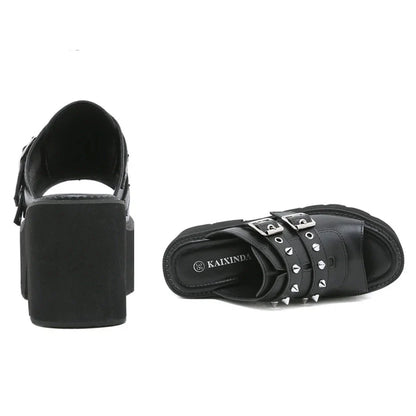 Funki Findz | Shoes | Women's Gothic Punk High Wedge Heels