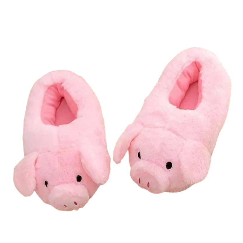 Funki Findz | Shoes | Women's Pink Pig Winter Soft Slippers