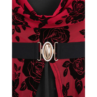 Funki Findz | Shirts | Women's Gothic Rose Flower Tunic Top