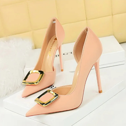 Funki Findz | Shoes | Women's Square Buckle Cut Out Pumps