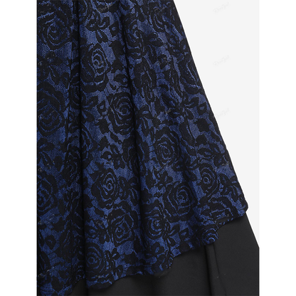 Funki Findz | Dresses | Women's Floral Lace Buckle Strap Dress