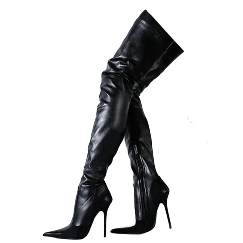 Funki Findz | Boots | Women's Luxury Thigh High Stiletto Boots