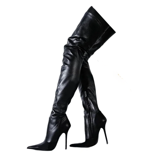 Funki Findz | Boots | Women's Luxury Thigh High Stiletto Boots