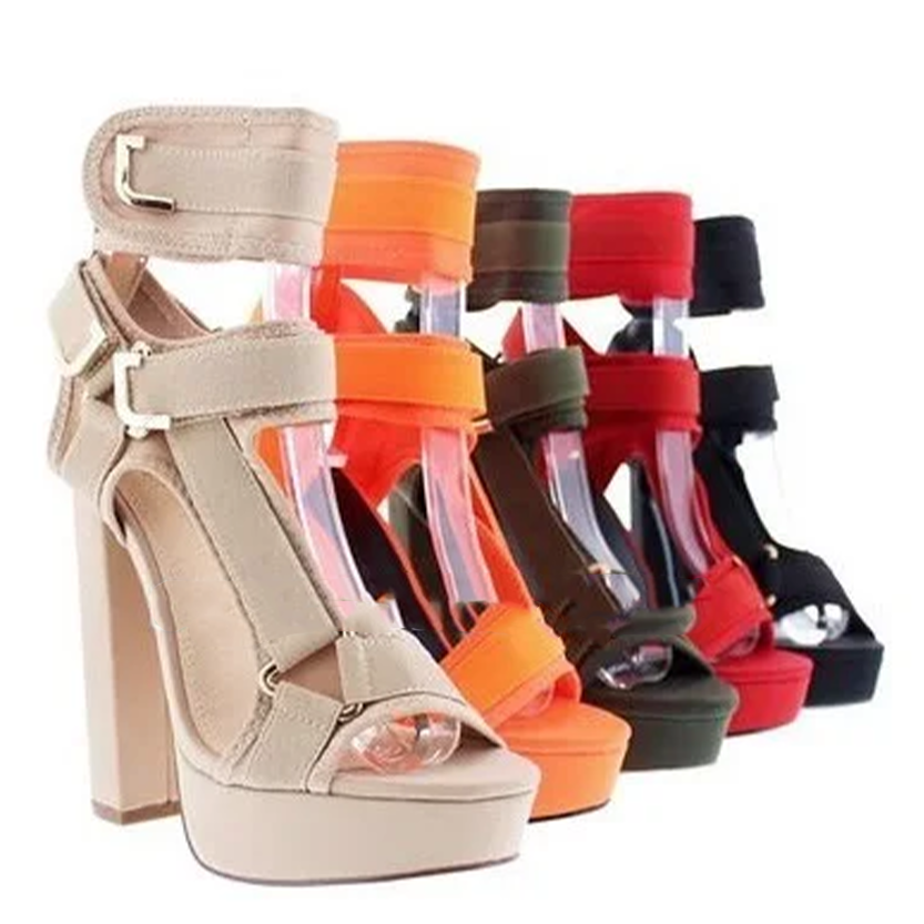 Funki Findz | Shoes | Women's Chunky Heel Strappy Sandals
