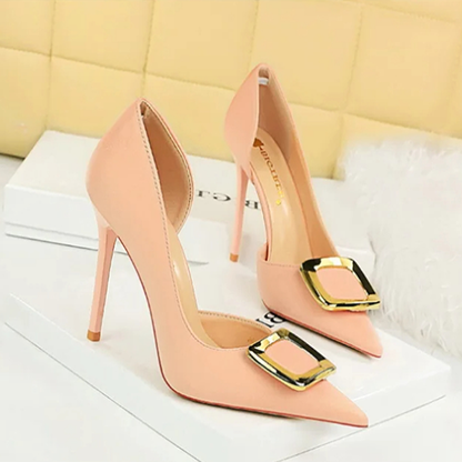 Funki Findz | Shoes | Women's Square Buckle Cut Out Pumps