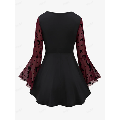 Funki Findz | Shirts | Women's Elegant Chiffon Steampunk Shirt