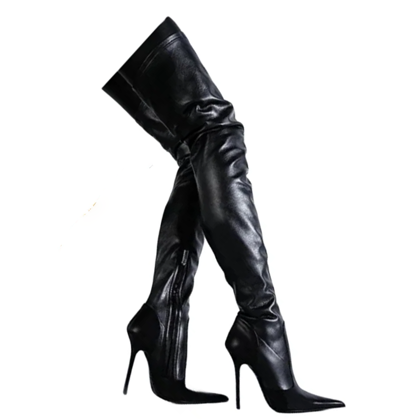 Funki Findz | Boots | Women's Luxury Thigh High Stiletto Boots