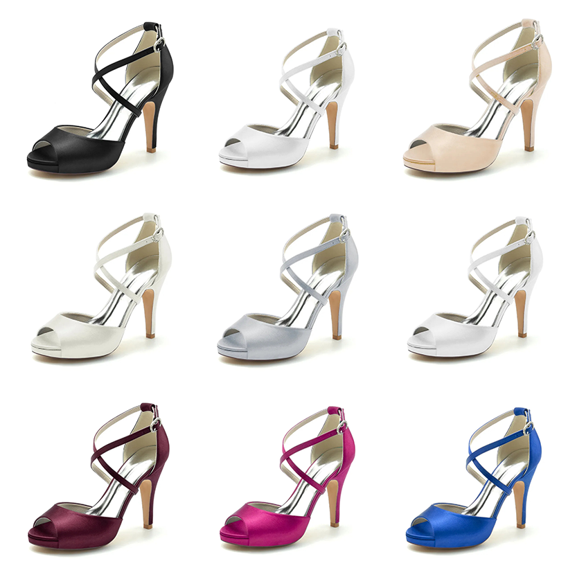 Funki Findz | Shoes | Women's Open Toe Cross Strap Stilettos