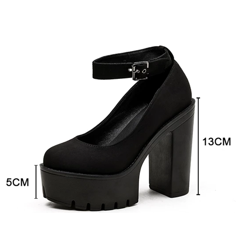 Funki Findz | Shoes | Women's High Buckle Strap Lolita Platforms