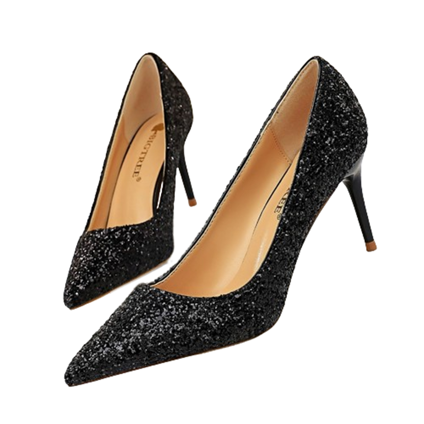 Funki Findz | Shoes | Women's High Heel Glitter Prom Pumps