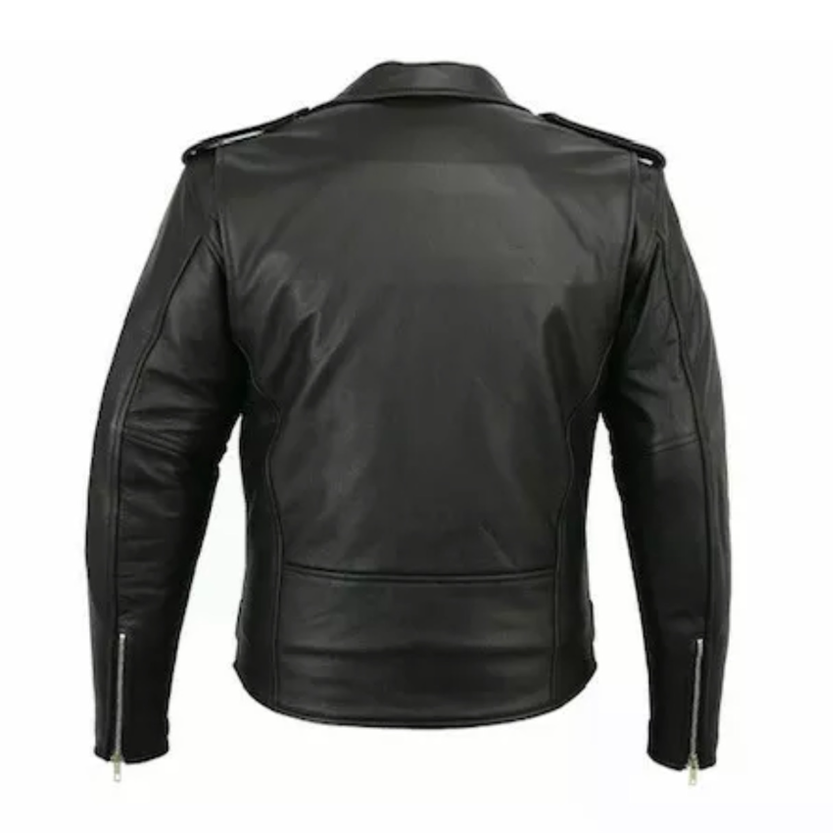 Funki Findz | Jackets | Men's Slim Fit Faux Leather Biker Jacket