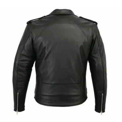 Funki Findz | Jackets | Men's Slim Fit Faux Leather Biker Jacket