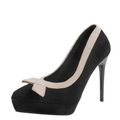 Funki Findz | Shoes | Women's Suede Bow Tie Platorm Heels