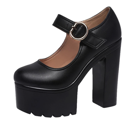 Funki Findz | Shoes | Women's Block Heel Platform Mary Janes