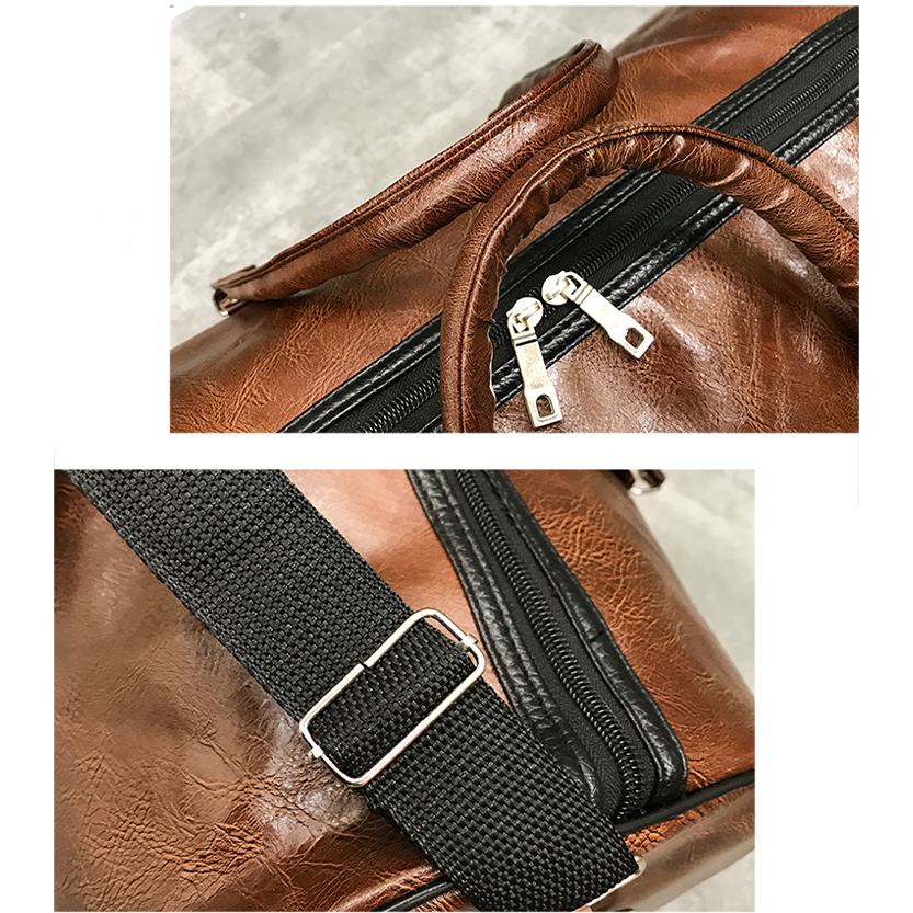 Funki Findz | Bags | Travel Bags | Faux Leather Overnight Bag