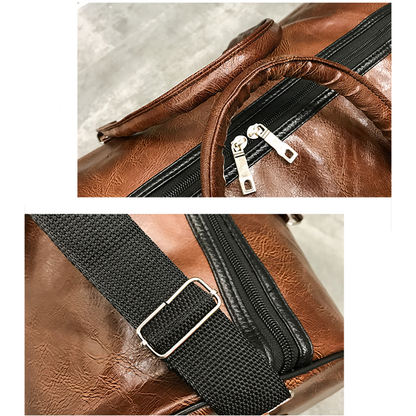 Funki Findz | Bags | Travel Bags | Faux Leather Overnight Bag