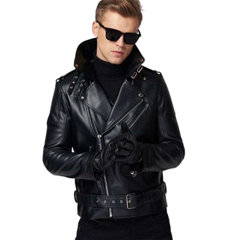 Funki Findz | Jackets | Men's Stylish Faux Leather Biker Jacket