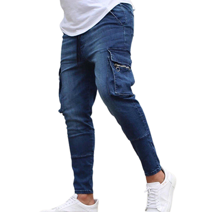 Funki Findz | Pants | Men's Stretch Slim Fit Cargo Skinny Jeans