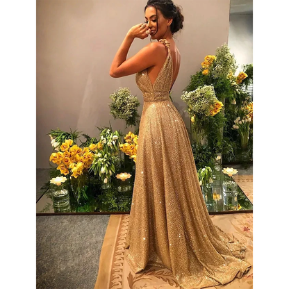 Funki Findz | Dresses | Women's Long Sparkly Prom Ball Dress