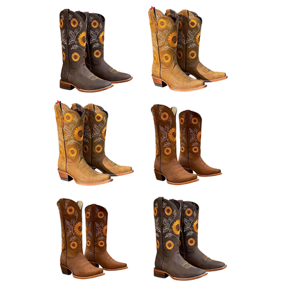 Funki Findz | Boots | Women's Embroidered Flower Cowboy Boot
